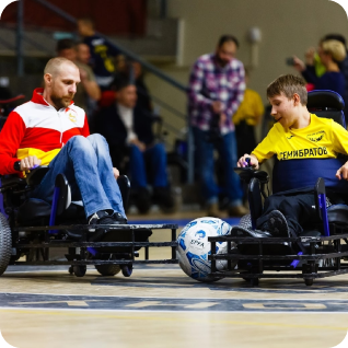 Футбол на электроколясках